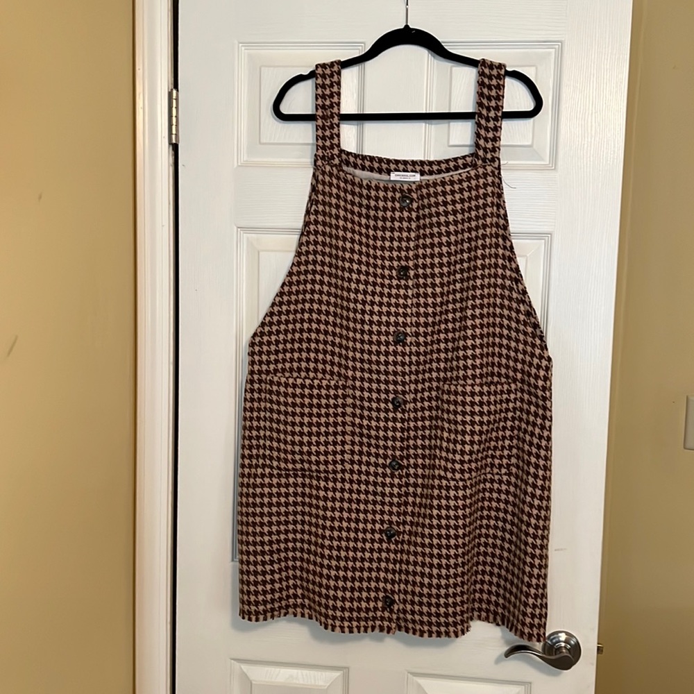 Chic Soul Houndstooth Sleeveless Dress